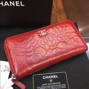 Authentic Chanel Long Zippy Wallet